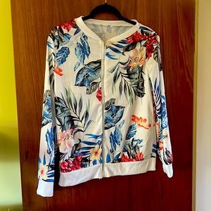 Floral zip jacket